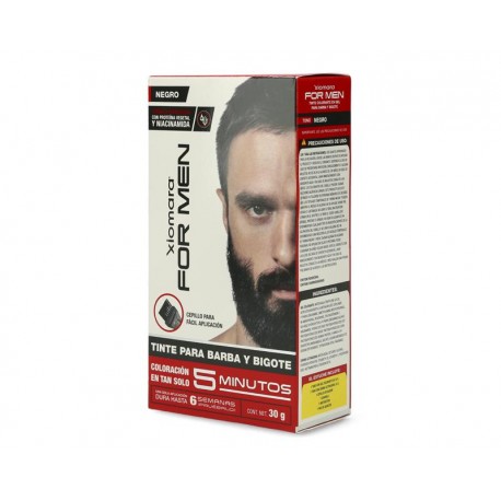 Tinte para Barba y Bigote color Negro Xiomara For Men-TodoenunLugar-sku: 715328