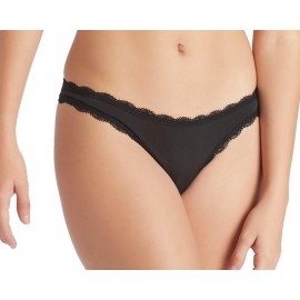 Tanga con Encaje para Mujer Frescura Negra-TodoenunLugar-sku: 303090