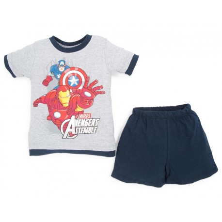 Conjunto con Short Avengers Gris-TodoenunLugar-sku: 503613