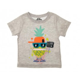 Playera Cuello Redondo Gris marca Baby Colors para Bebé Niño-TodoenunLugar-sku: 504736