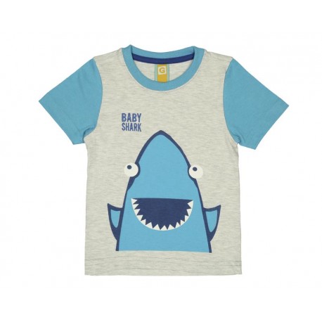 Playera Cuello Redondo Gris marca Grafito Baby para Bebé Niño-TodoenunLugar-sku: 510160