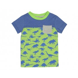 Playera Cuello Redondo Verde marca Grafito Baby para Bebé Niño-TodoenunLugar-sku: 510158