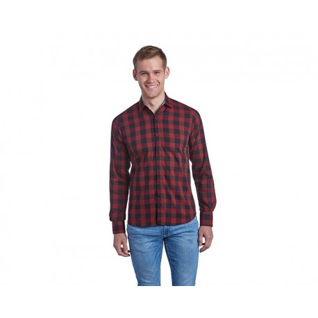 Camisa Manga Larga color Rojo marca Oggi para Hombre-TodoenunLugar-sku: 174757