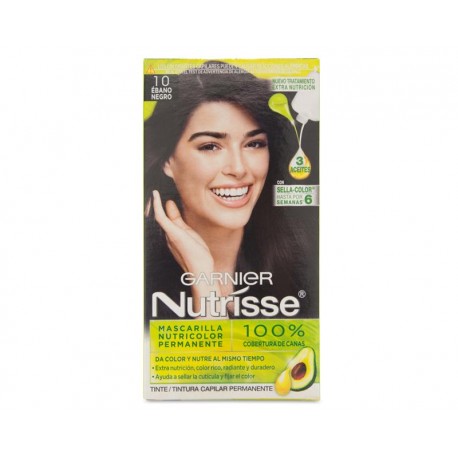 Tinte para Cabello Nutríse Garnier 10 Ébano Negro-TodoenunLugar-sku: 728094