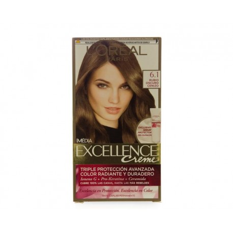 Tinte L´Oréal Imédia Excellence Creme 6.1 Rubio Oscuro Cenizo-TodoenunLugar-sku: 709104