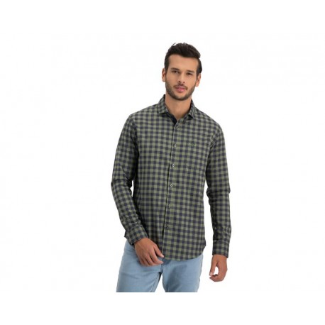 Camisa Manga Larga Verde marca Refill para Hombre-TodoenunLugar-sku: 100176