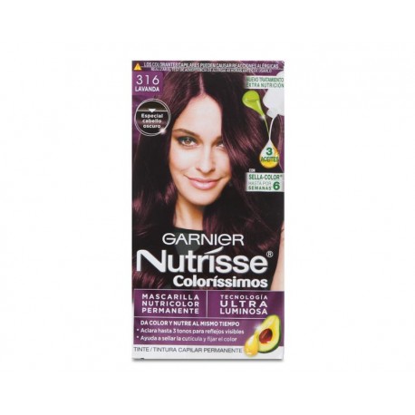 Tinte para Cabello Nutrisse Coloríssimos 316 Lavanda Negro Violeta-TodoenunLugar-sku: 710659