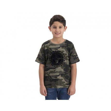 Playera Cuello Redondo Verde marca Neo*City para Niño-TodoenunLugar-sku: 265849