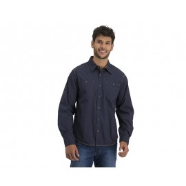 Camisa Manga Larga Azul marca Urbant Star para Hombre-TodoenunLugar-sku: 170422