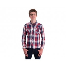 Camisa Manga Larga Roja marca Refill Juvenil-TodoenunLugar-sku: 268749