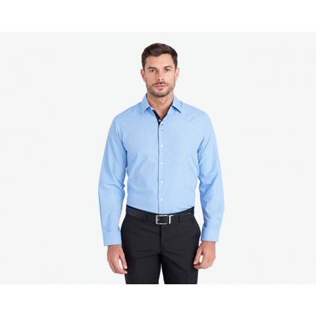 Camisa Manga Larga Azul marca Wallstreet para Hombre-TodoenunLugar-sku: 145592