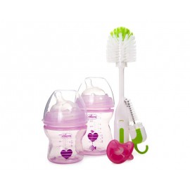 Set de Biberones Rosas Chicco con 4 Piezas-TodoenunLugar-sku: 509658