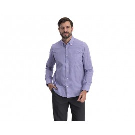 Camisa Manga Larga Azul marca Wallstreet para Hombre-TodoenunLugar-sku: 170552