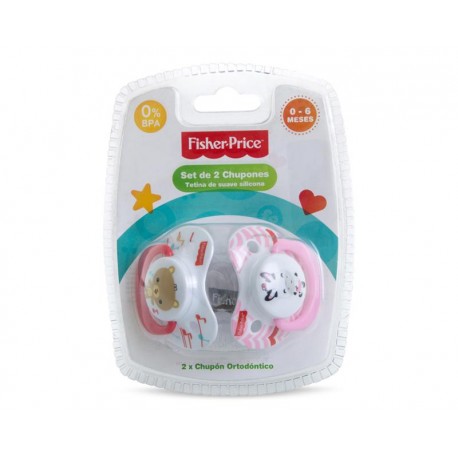 Set de Chupones marca Fisher Price 2 Piezas-TodoenunLugar-sku: 500714