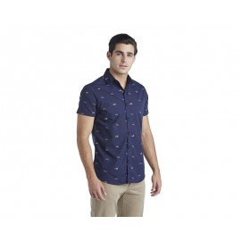 Camisa Manga Corta Azul marca Thinner Men para Hombre-TodoenunLugar-sku: 113360