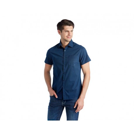 Camisa Manga Corta Azul marca Thinner Men para Hombre-TodoenunLugar-sku: 170583