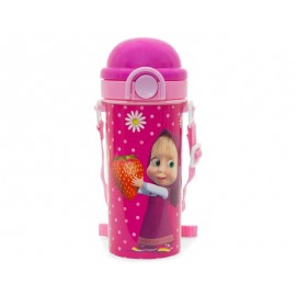 Cantimplora marca Masha y El Oso 500 ml 1 Pieza-TodoenunLugar-sku: 500104