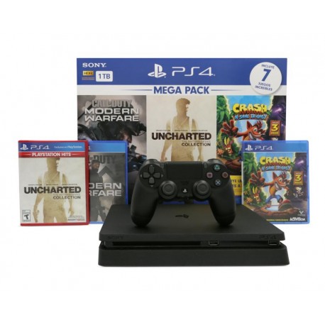 Consola PS4 de 1 TB con 7 Juegos-TodoenunLugar-sku: 238462