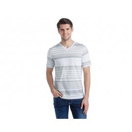 Playera Cuello V Gris marca Refill para Hombre-TodoenunLugar-sku: 174672