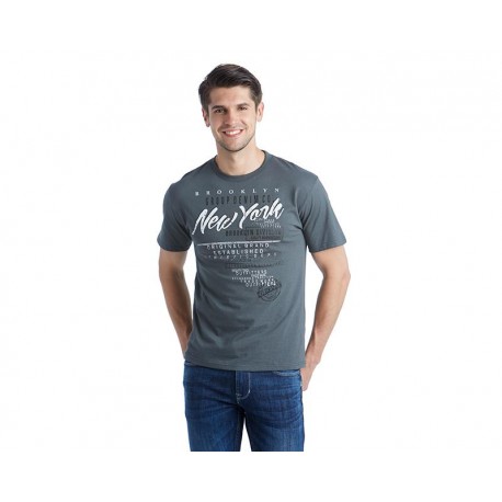 Playera Cuello Redondo Gris marca Refill para Hombre-TodoenunLugar-sku: 167062