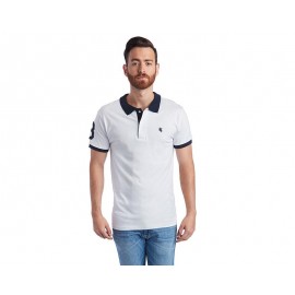 Playera tipo Polo Blanca marca Amazon para Hombre-TodoenunLugar-sku: 174252