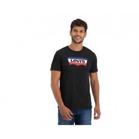 Playera Cuello Redondo Negra marca Levi´s para Hombre-TodoenunLugar-sku: 101185