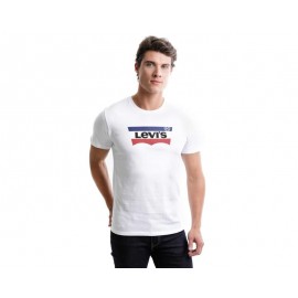 Playera Cuello Redondo Blanca Levi´s para Hombre-TodoenunLugar-sku: 101184