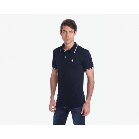 Playera tipo Polo Negra marca Amazon para Hombre-TodoenunLugar-sku: 133512