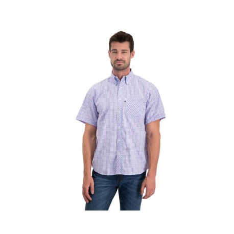 Camisa Manga Corta Lila marca Lucky Star para Hombre-TodoenunLugar-sku: 102259