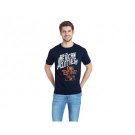 Playera Cuello Redondo Azul marca Refill para Hombre-TodoenunLugar-sku: 142092