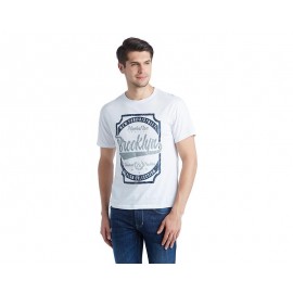 Playera Cuello Redondo Blanca marca Refill para Hombre-TodoenunLugar-sku: 166387