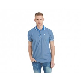 Playera tipo Polo Azul marca Refill para Hombre-TodoenunLugar-sku: 157711