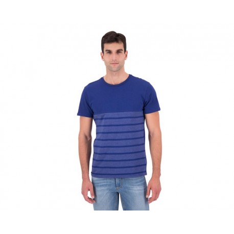 Playera Cuello Redondo Azul marca Refill para Hombre-TodoenunLugar-sku: 113721