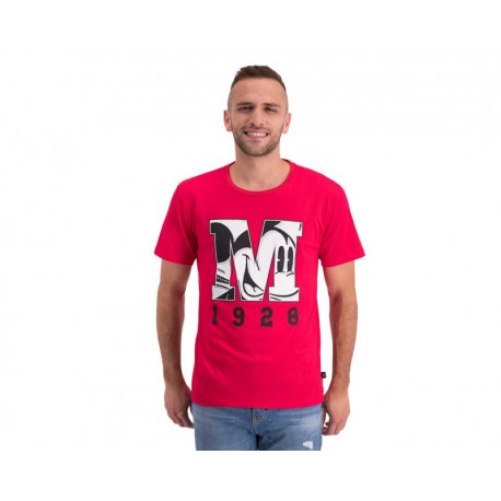 Playera Cuello Redondo Roja marca Disney Mickey Mouse para Hombre-TodoenunLugar-sku: 110565