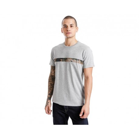 Playera Cuello Redondo Gris marca Denizen para Hombre-TodoenunLugar-sku: 107401