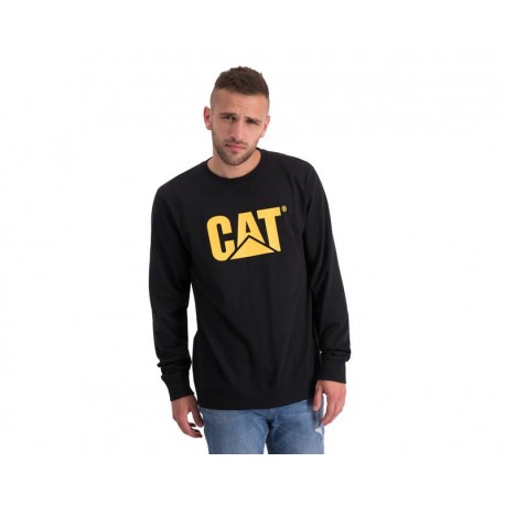 Playera Cuello Redondo Negra marca CAT para Hombre-TodoenunLugar-sku: 109843