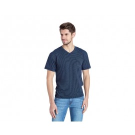 Playera Cuello V Azul marca Refill para Hombre-TodoenunLugar-sku: 140302