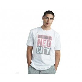 Playera Cuello Redondo Blanca marca Neo*City para Hombre-TodoenunLugar-sku: 110281