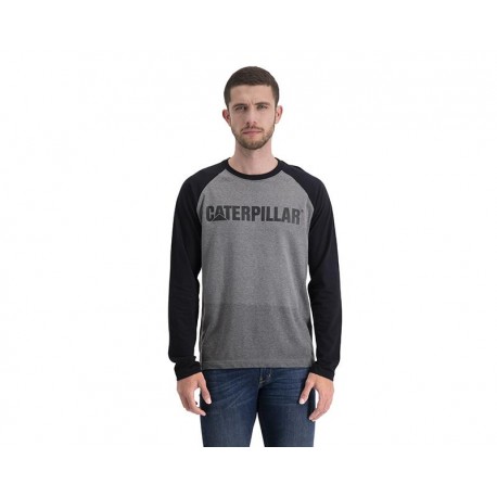 Playera Gris marca CAT para Hombre-TodoenunLugar-sku: 178132