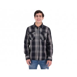 Camisa Manga Larga Color Negro marca Thinner Men para Hombre-TodoenunLugar-sku: 108981