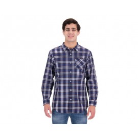 Camisa Manga Larga color Azul marca CAT para Hombre-TodoenunLugar-sku: 109286