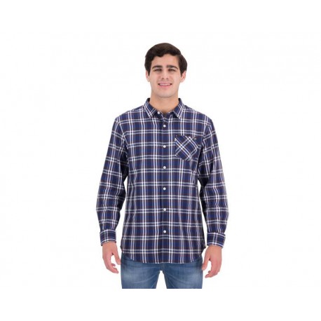 Camisa Manga Larga color Azul marca CAT para Hombre-TodoenunLugar-sku: 109286