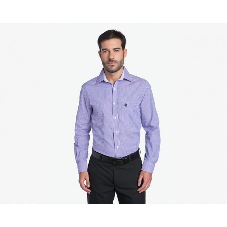 Camisa Manga Larga Lila marca York Team Polo Club para Hombre-TodoenunLugar-sku: 111987