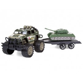 Camioneta Militar a Fricción con Remolque Speed King-TodoenunLugar-sku: 756000