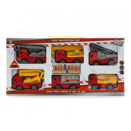 Set de 6 Carros de Bomberos-TodoenunLugar-sku: 707459