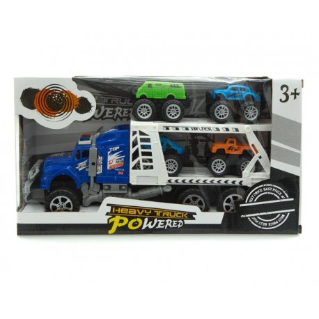 Set Camión con 4 Carros Heavy Truck Powered-TodoenunLugar-sku: 707421