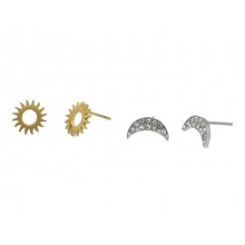 Set de Aretes de Acero Inoxidable Thinner-TodoenunLugar-sku: 840815