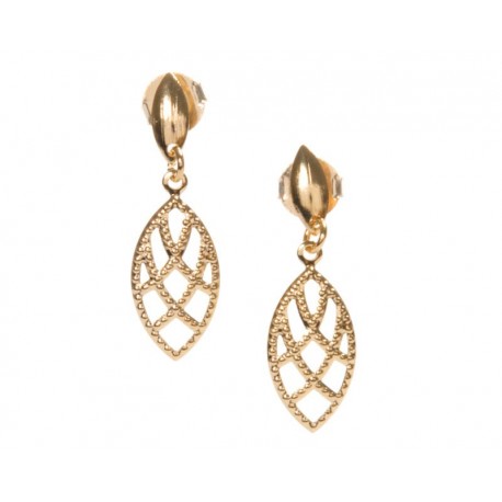 Aretes de Chapa de Oro 18k Girondela-TodoenunLugar-sku: 838128