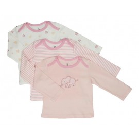 Set de Camisetas Rosas marca Bam-Bu para Bebé Niña-TodoenunLugar-sku: 508807