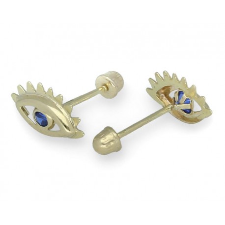 Aretes de Oro Sabelli de 10 Quilates-TodoenunLugar-sku: 841692